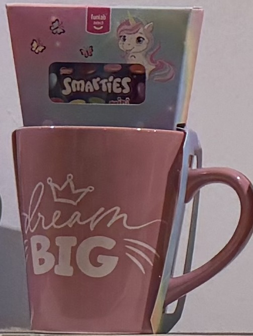 Coffret mug "Dream Big" + Smarties (funlab)