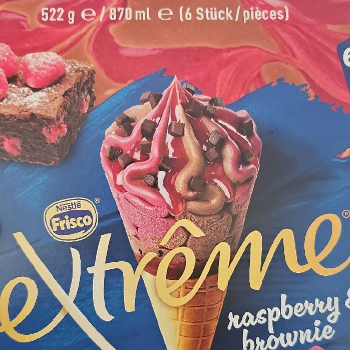 Nestlé Extrême Fraise & Brownies (cônes glacés x6)