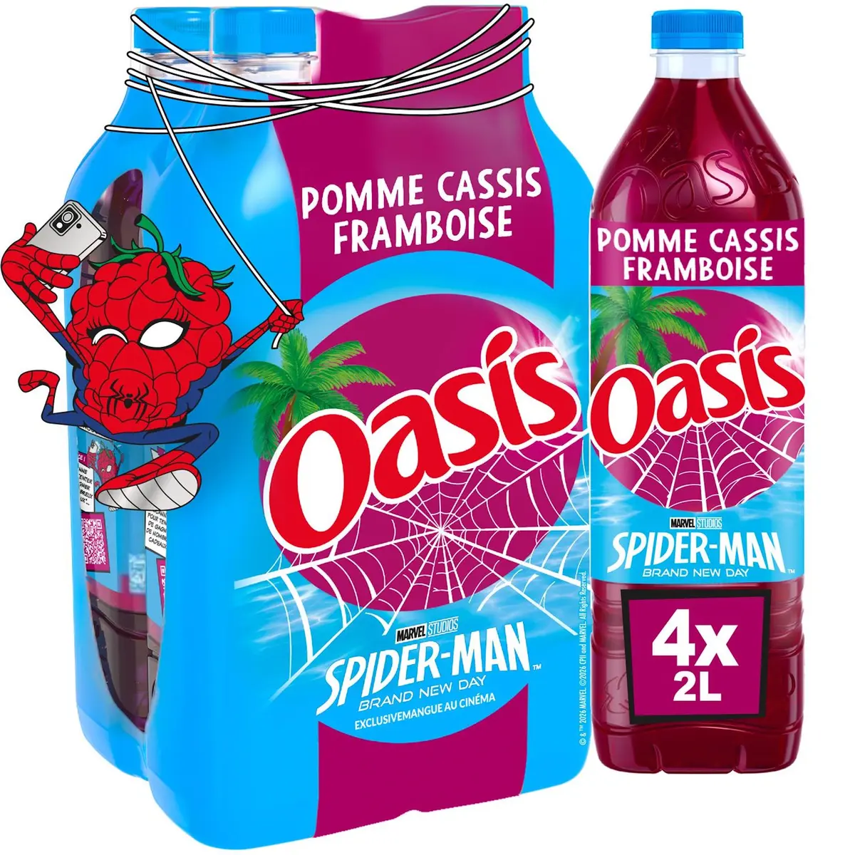 Oasis Cassis-Framboise édition Spider-Man