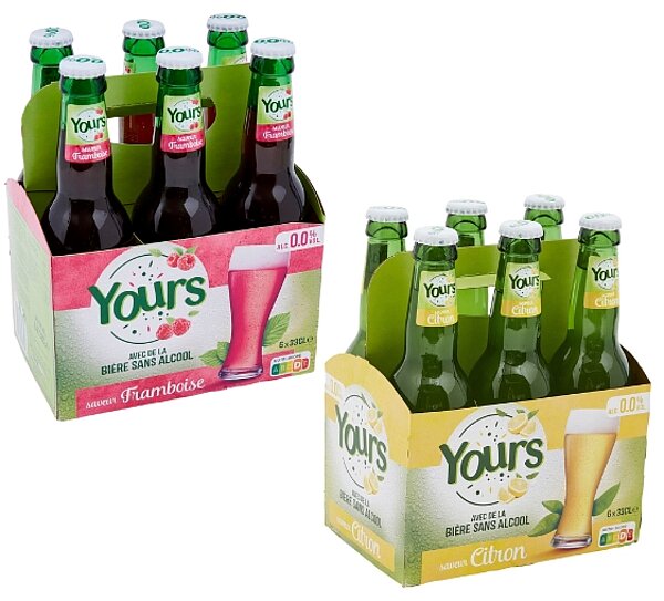 Yours bière sans alcool saveur agrumes 33 cl